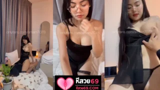 คลิปหลุดOnlyfans น้องแอมamam7078 นมใหญ่ หีสวยๆขาวๆ หุ่นแซ่บ นัดเย็ดกับหนุ่ม โดนจับโม๊คควยคาชุดนอน แล้วโดนเลียหีเสียวอย่างฟิน จนครางลั่นห้อง